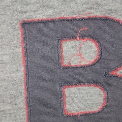 ’47 Brand Chicago Cubs T-Shirt Mens XL Gray Good Raw Edge Applique Logo Tee