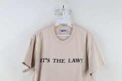 Vintage Y2K 2001 The Discovery Channel Mens Medium Faded Murphys Law T-Shirt