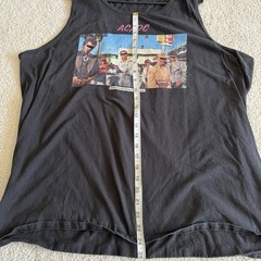 AC/DC Dirty Deeds Done Dirt Cheap Band Tank Top Size XL