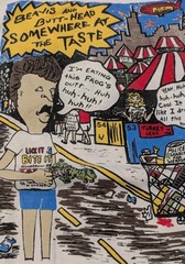Vintage 90s 1994 Beavis and Butthead Taste Of Chicago Made In USA Size XL