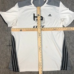 Adidas Elite T-Shirt Men’s 2XL White Gray Performance Clima Cool Short Sleeve