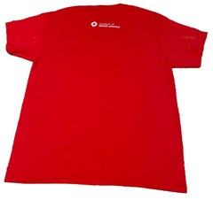 Let’s Hygge Simple Design Red T-Shirt L Danish Cotton Poly blend Museum Denmark