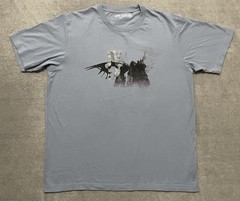 Uniqlo Final Fantasy 9 35TH Anniversary T Shirt Mens L Blue Video Game Promo