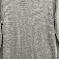 Vintage Hanes Thermal Waffle Knit Gray Crewneck Shirt Men’s XL Made In USA 70’s