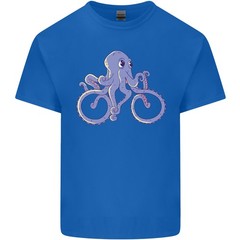 A Cycling Octopus Funny Cyclist Bicycle Mens Light Cotton T-Shirt