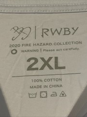 OFFICIAL RWBY Rooster Teeth Yang T Shirt Size 2XL