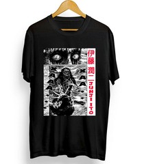 New Tomie Junji Ito Horror Tee, Junji Ito Uzumaki T-Shirt,Horror Manga Black