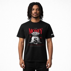 Black Money Sneaker T-shirt to Match Air Jordan 6 Retro ‘Infrared Salesman’