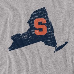Syracuse University Adult T-Shirt Official, Heather Grey S-5XL