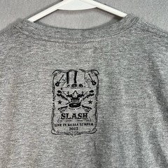 Slash Malaysia 2015 Tour Live In Luala Lumpur T Shirt Fits Small Gray Mens