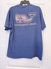 Vineyard Vines Men’s Blue Whale Graphic Pocket T Shirt Size Large