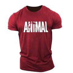 Mens Muscle Gym T-Shirts Short Sleeve Workout Athletic Bodybuilding Cotton Tee