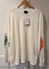 Nike Air Jordan Rare Air Distressed Long Sleeve Shirt IB3134-133 White Men’s XL