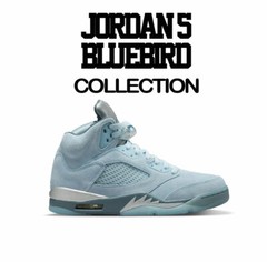 Shirt To Match Jordan Retro 5 Bluebird – Daily Routine Tee