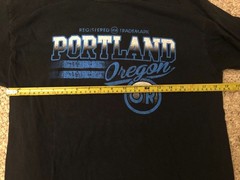 Portland Oregon Long Sleeve T Shirt Blue Medium Portland OR Registered Trademark