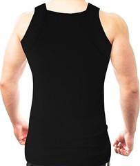 Medium Black Shirt Usa Classic Tight Fit Cotton Spandex Double Stitched