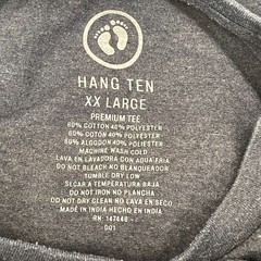 Hang Ten Shirt 2XL Blaue Men’s Surf California Hawaii Florida Distressed
