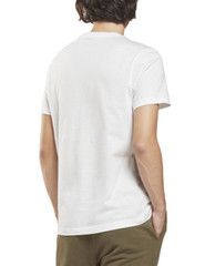 Reebok Men Slim-Fit Identity Big Logo Short Sleeve T-Shirt White Size XL