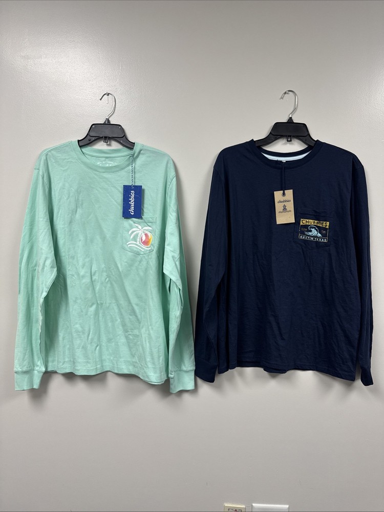 NWT Chubbies 2 Long Sleeve Shirts XL