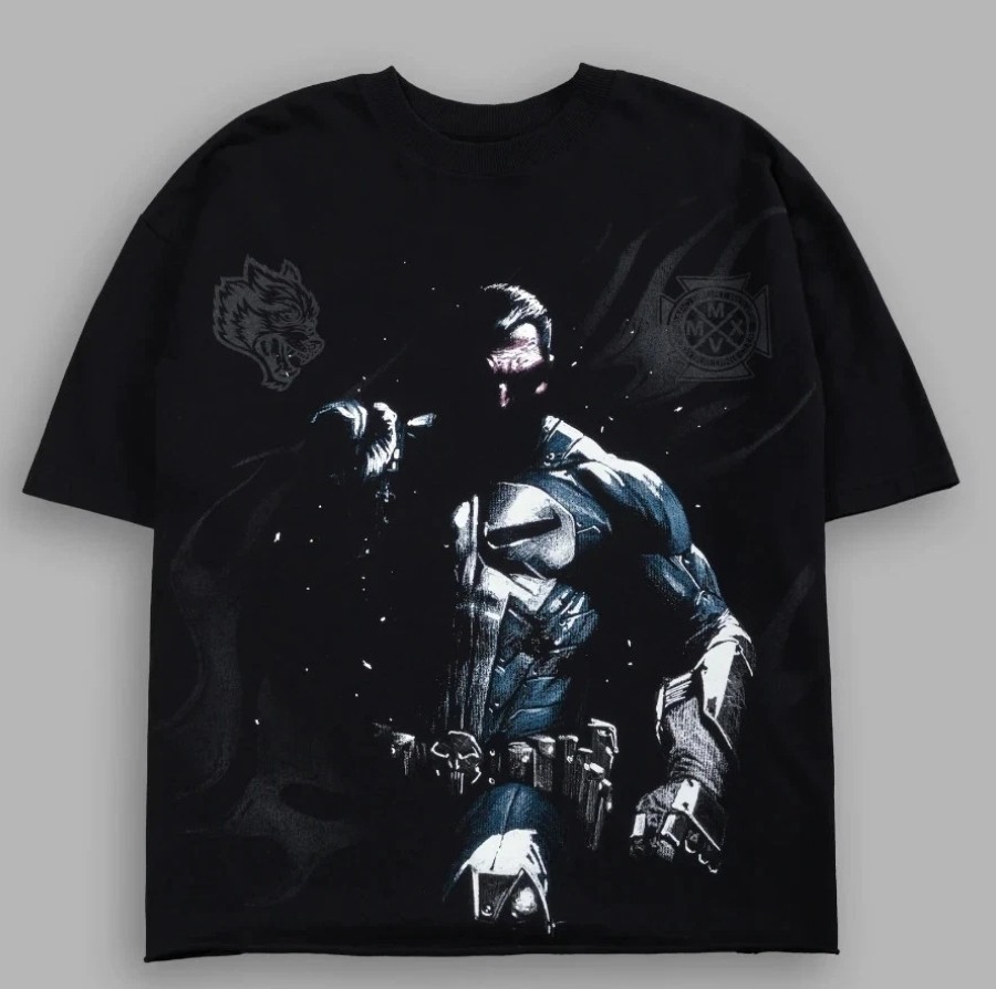 DARC SPORT Punisher Grunge Mid-Length Raw Hem Tee in XL Extra Large – DSDD RARE