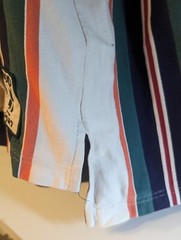 IZOD Rugby Shirt Men’s 3XLT Stripes Blue Red Green Orange Wht Badge Logo LngSlev