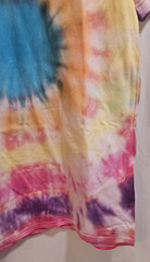 Handmade Tie Dye V‑Neck T‑Shirt Men’s Size M Boho Streetwear Festival Top