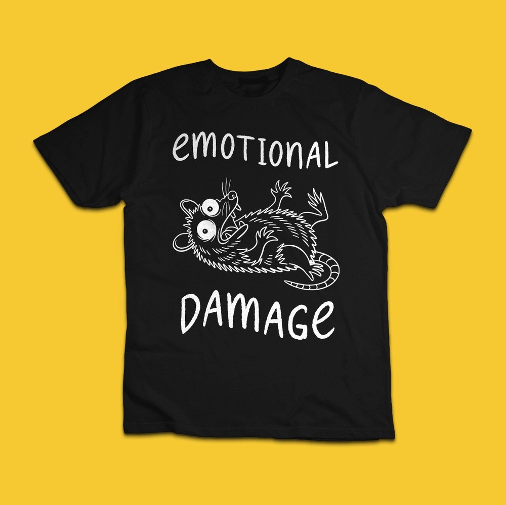 Emotional Damage Funny Possum Meme Graphic T-Shirt Unisex Tee