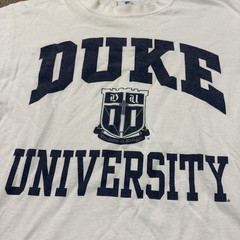 Duke University Store Spellout Logo Cotton Exchange T-Shirt Medium Vintage