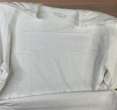 Helmut Lang T-Shirt Men Sz XL Embroidered Tee Vienna Paris New York Crewneck