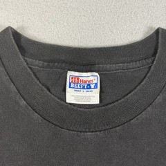 Hanes T-Shirt Men’s L Black 100% Cotton Vintage Y2K I Heart NY Embroidered