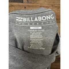 Billabong The Core Tee Shirt Mens Large Gray Premium Short Sleeve Graphic Print
