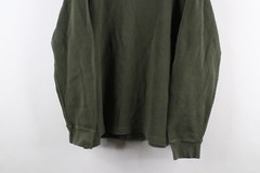 Vtg 90s Streetwear Mens L Faded Heavyweight Thermal Waffle Knit Henley T-Shirt