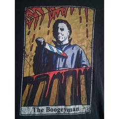 Halloween Michael Myers The Boogeyman Graphic T-Shirt Black Mens Large Horror