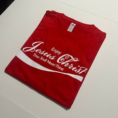 Enjoy Jesus Christ Cool T-Shirt Thou Shall Never Thirst Funny vintage Jesus Cola