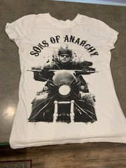 Sons of Anarchy Road Gear Women’s Tshirt Sz XL….fits More Like M/L