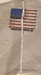 USA Flag Tee Shirt w Pocket Matco Tools brand 2XL