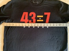 Rare limited-edition Tom Brady “43=7” Under Armour collaboration T-shirt