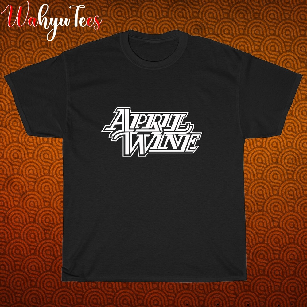 New APRIL WINE Logo Black/Grey/Navy/White Size S-5XL Unisex T-Shirt