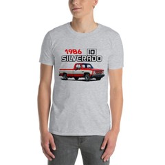 1986 Chevy C10 Silverado Square Body Pickup Truck Short-Sleeve Unisex T-Shirt