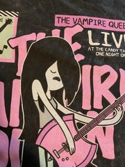 Adventure Time T Shirt Marceline THE VAMPIRE QUEEN Rock Guitar Band Tee Unisex L