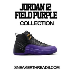 Tees To Match Jordan 12 Field Purple Sneakers – Finesse Shirt