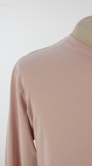 Colorful Standard T Shirt Organic Cotton Pre Washed Pale Pink Long Sleeve Size L