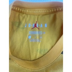 Nike Jordan Jumpman All Over Print Yellow T Shirt Men’s Size Small