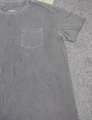Men’s Crew Neck T Shirts 5 Pack SMALL Black Charcoal Pocket Relaxed Goodfellow