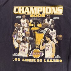 Vintage LA Lakers Kobe Bryant NBA Black T shirt XL 2009 Champions Championship