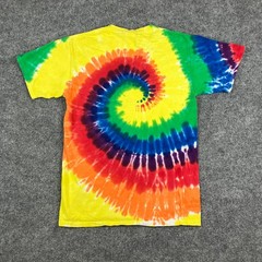 Port and Company Mens T-Shirt Size M Multicolor Tie-Dye Graphic Short Sleeve