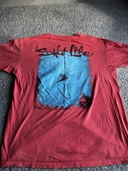 Salt Life Men’s L Regular Red Crew Neck Short Sleeve Pocket Logo Graphic Tee