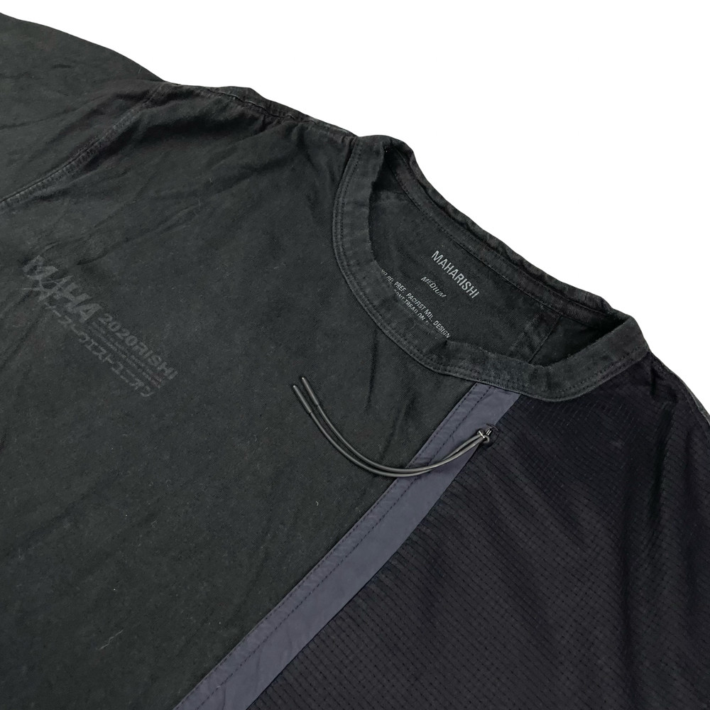 Maharishi Men’s 100% Organic Cotton S/S Crewneck T-Shirt Black • Medium