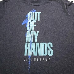 Gildan Jeremy Camp Out of My Hands Christian Rock Concert Graphic Tee Gray XL