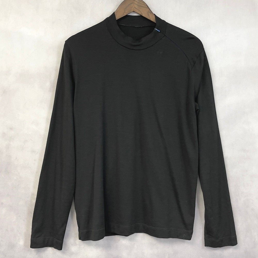 Merino Wool Mock Neck Base Layer Mens Estimated Medium Outdoor Minimal Gorpcore